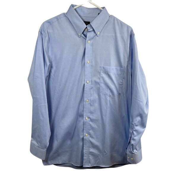 ARROW Shirt Mens Size 32-33 Regular Fit Non-Iron Cotton Button Down - Picture 1 of 5